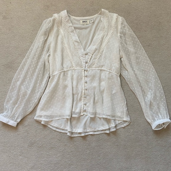 ONLY White Blouse XS - Picture 4 of 8